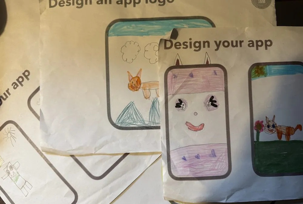 Teaching Digital Skills in Primary School: Bringing App Development to 5 and 6 Year Olds blog post header image