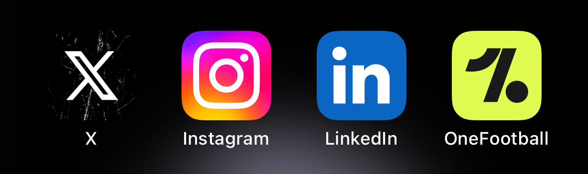 Third row of iPhone icons