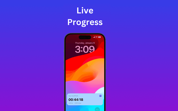 iPhone Live Activity support in One Walk A Day